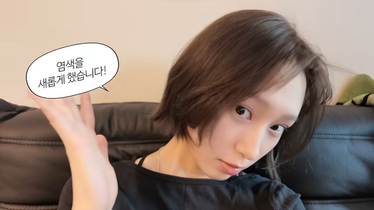 류혜영, 애쉬 그레이 컬러 헤어 염색 | 유튜브 <류혜영레몬과밀치회>