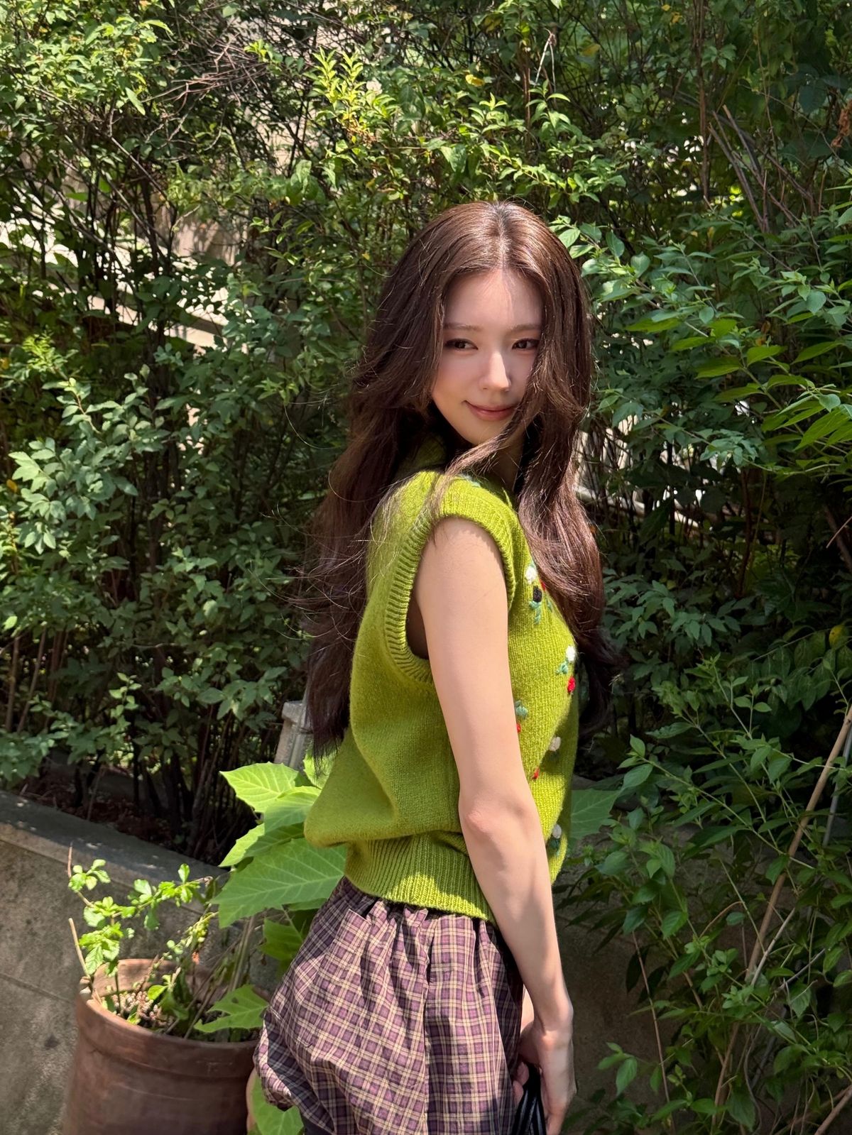 아이들 미연 체크 패션 | 인스타그램 @noodle.zip