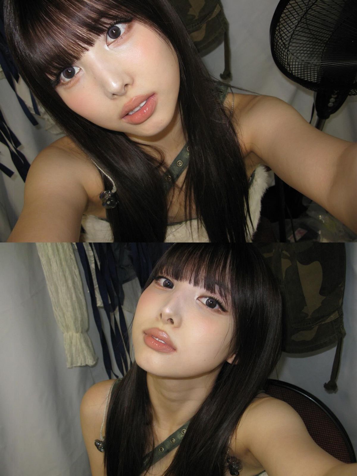 눈 앞머리와 언더 앞쪽에 밝은 화이트 펄을 가볍게 터치한 나연ㅣ인스타그램 @nayeonyny