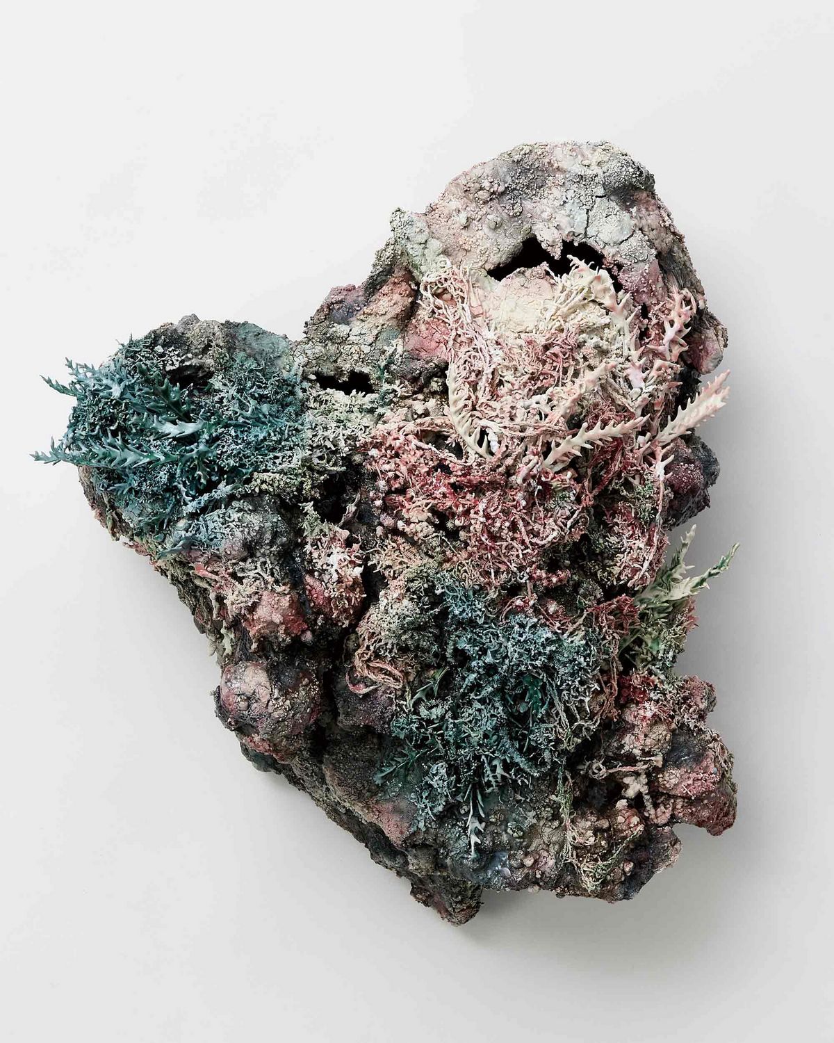 PYUN Yaerin_The Form of Disappearance #5_55x50xd32cm_Stoneware, porcelain, stains, rock components, glaze_2026