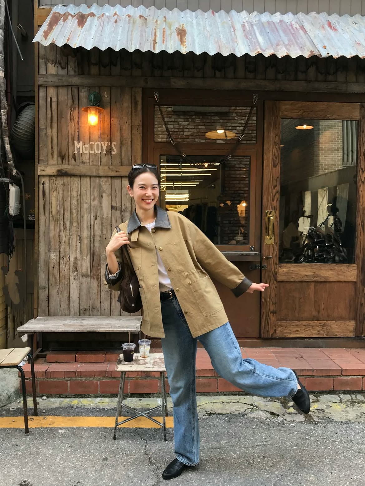 장희령 워크재킷 패션 | 인스타그램 @hehehe0