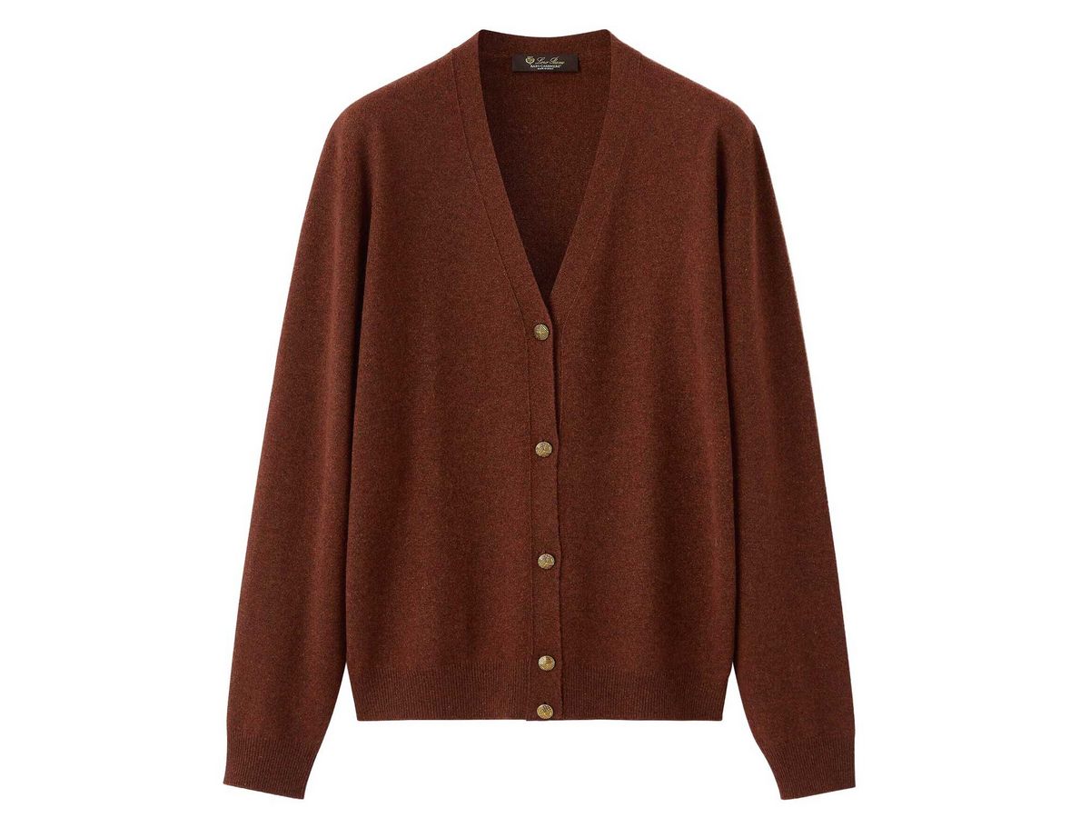 골드 버튼 카디건 3백50만원 Loro Piana.