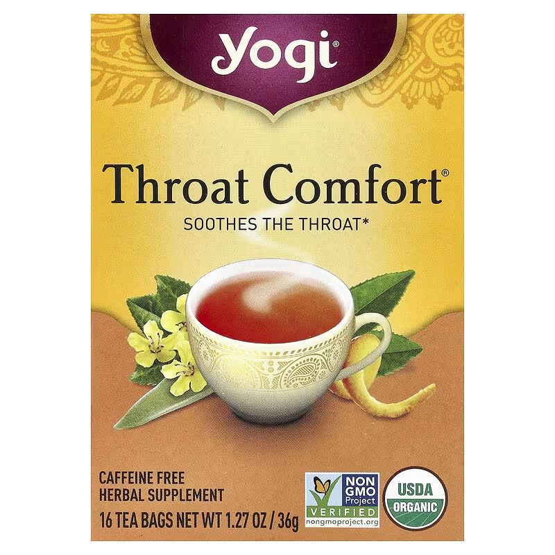 Throat 컴포트®, 카페인 무함유, 티백 16개, 36g(1.27oz)