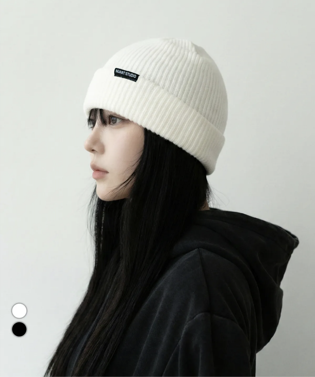 볼드 니트 숏 비니