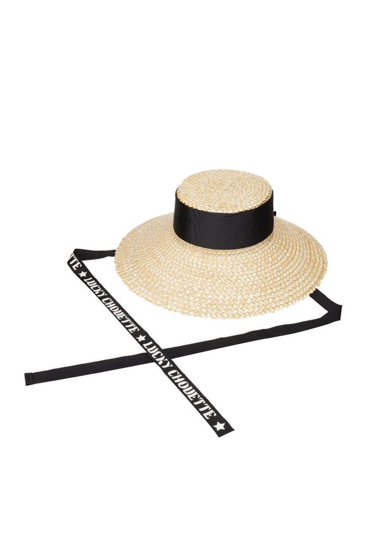 럭키슈에뜨 와이드 브림드 라피아 햇 9만8천원.