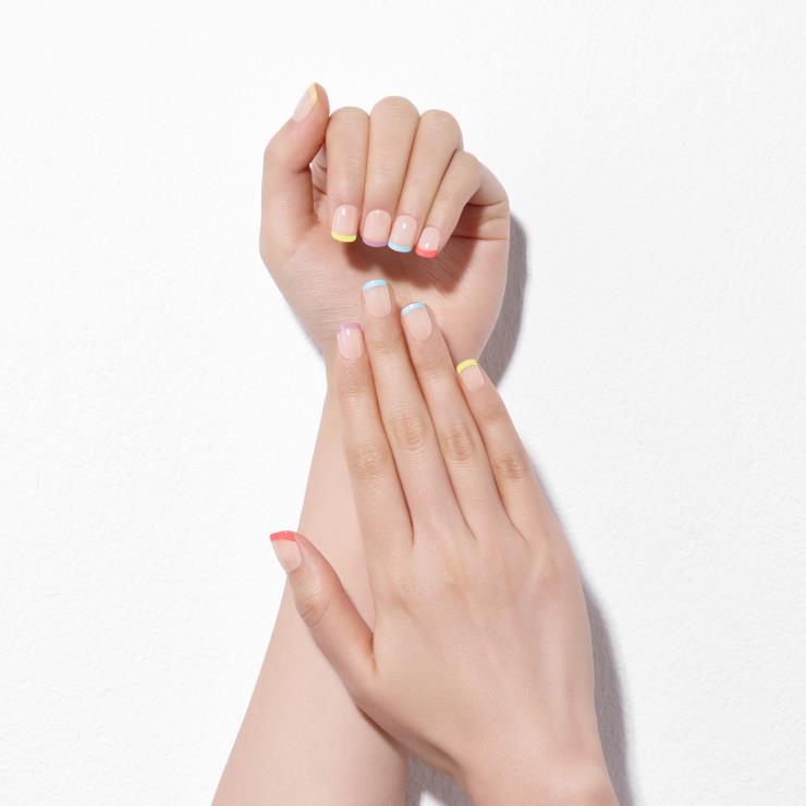 데싱디바 [매직프레스] 글로우업 #레인보우 프렌치