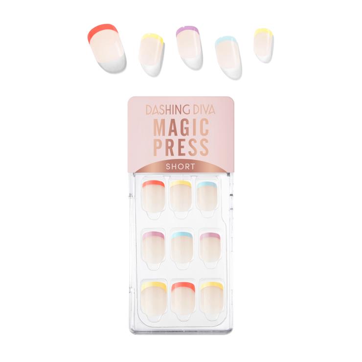 데싱디바 [매직프레스] 글로우업 #레인보우 프렌치