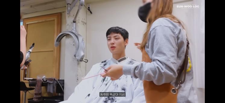 @차은우 공식 유튜브 영상 캡처