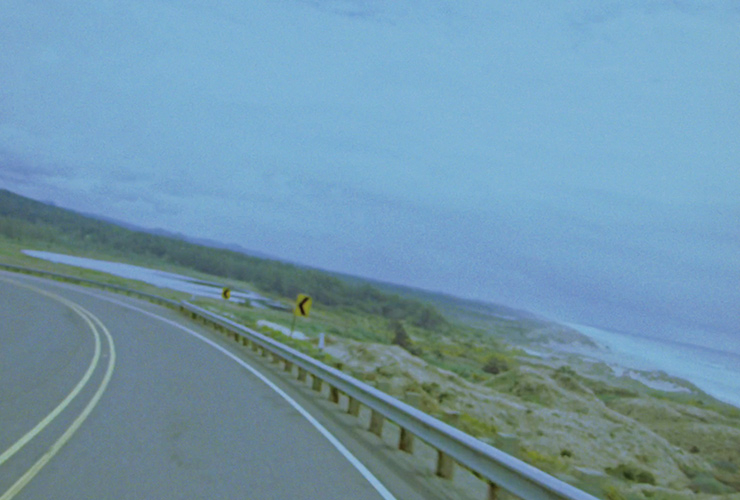 Sky Hopinka, Just a Soul Responding (16mm to HD digital transfer, 4 channels, color, sound, TRT 15:45), 2023 Courtesy of the artist and Broadway.