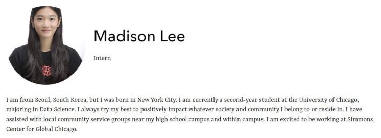 글로벌 시카고 시몬스 센터 홈페이지